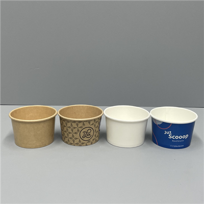 Qopqoqli 3oz muzqaymoq stakanlari